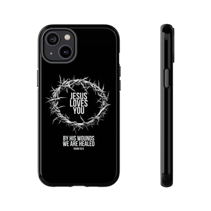 Jesus Loves You (Crown Of Thorns) Phone Case