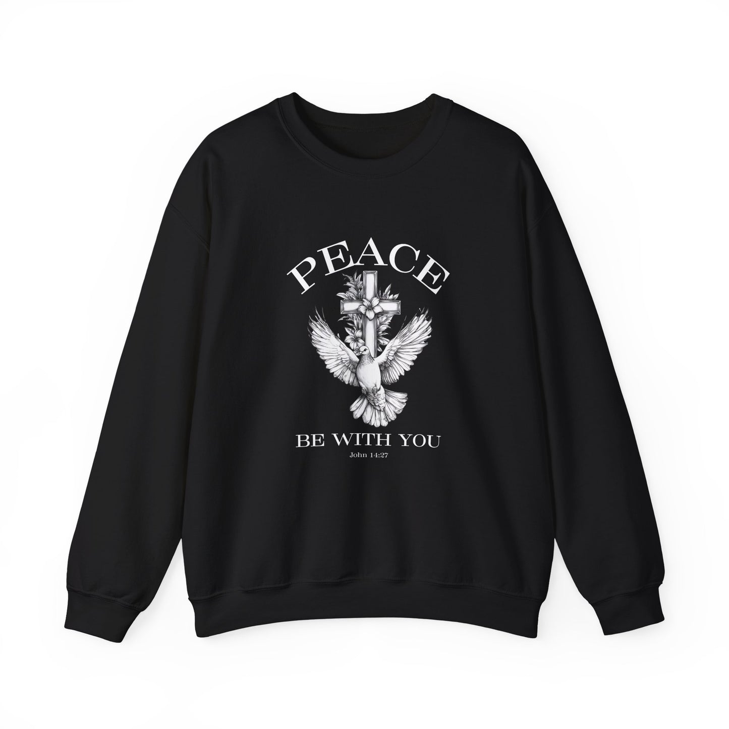 Peace Be With You (Front) Crewneck Sweatshirt