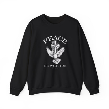 Peace Be With You (Front) Crewneck Sweatshirt