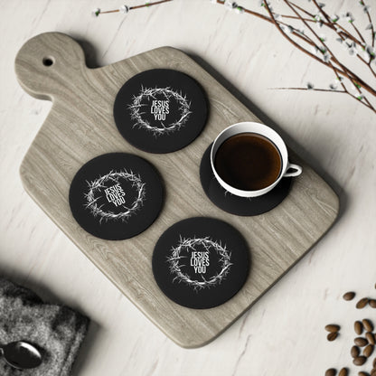 Jesus Loves You (Crown Of Thorns) Coaster