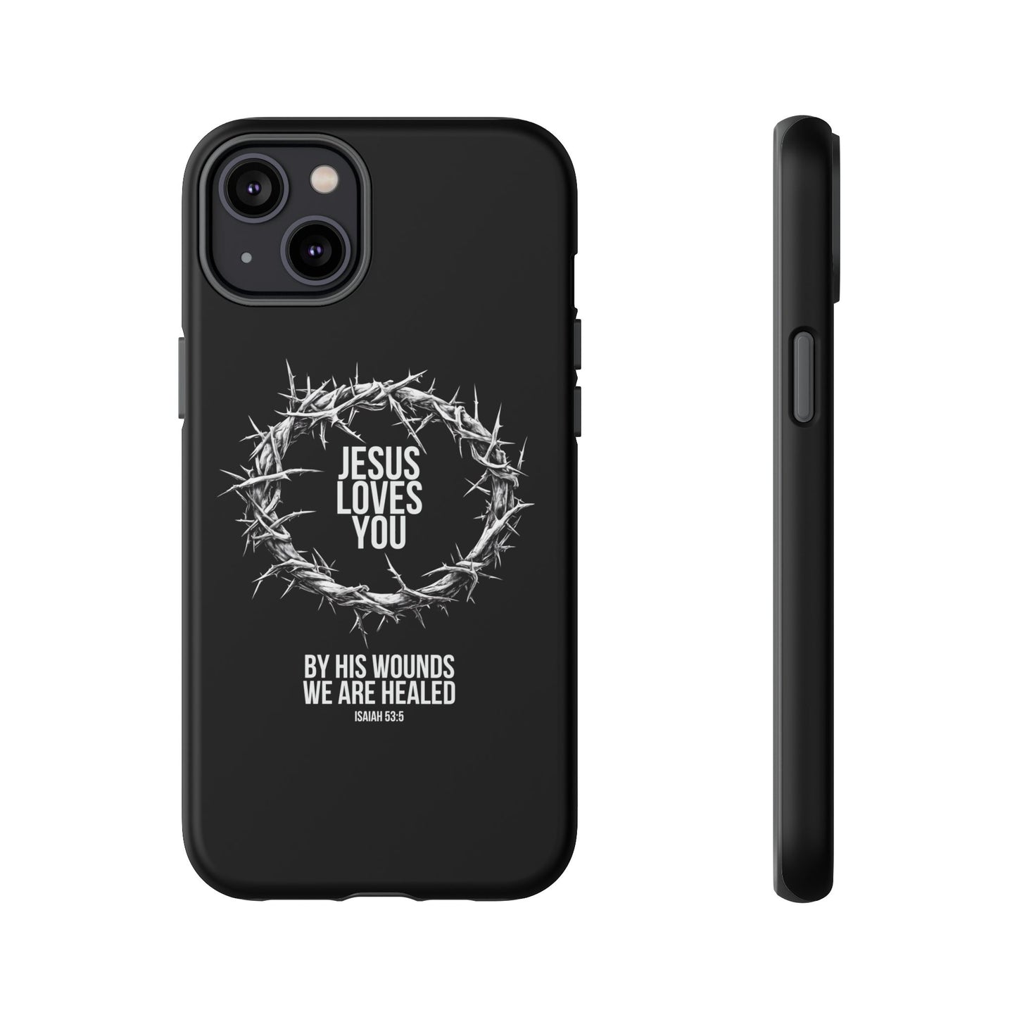 Jesus Loves You (Crown Of Thorns) Phone Case