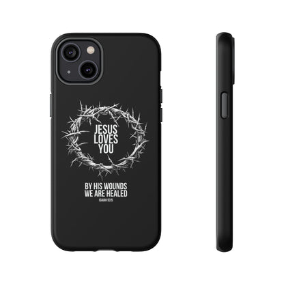 Jesus Loves You (Crown Of Thorns) Phone Case