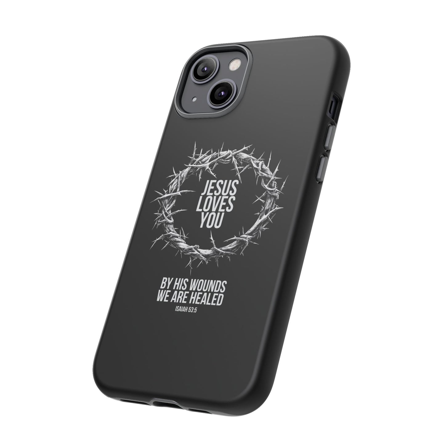 Jesus Loves You (Crown Of Thorns) Phone Case