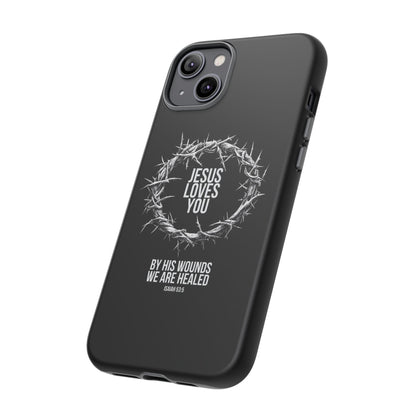 Jesus Loves You (Crown Of Thorns) Phone Case