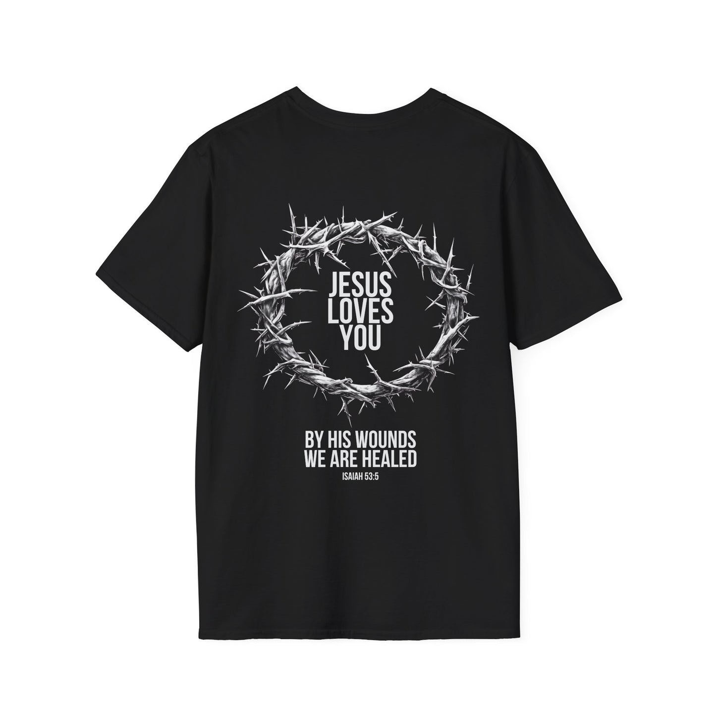 Jesus Loves You (Crown Of Thorns) Softstyle Tee