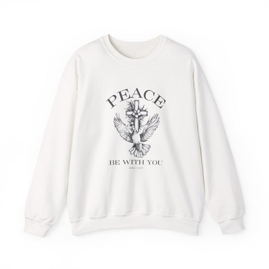 Peace Be With You (Front) Crewneck Sweatshirt