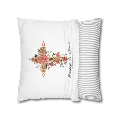 Rooted In Christ Square Pillowcase