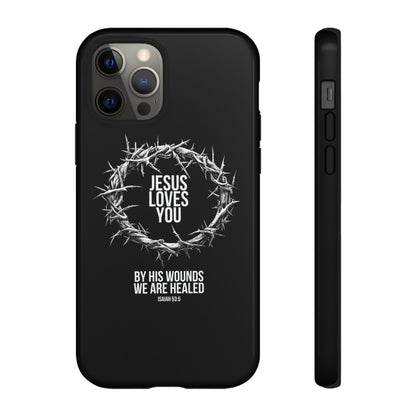 Jesus Loves You (Crown Of Thorns) Phone Case