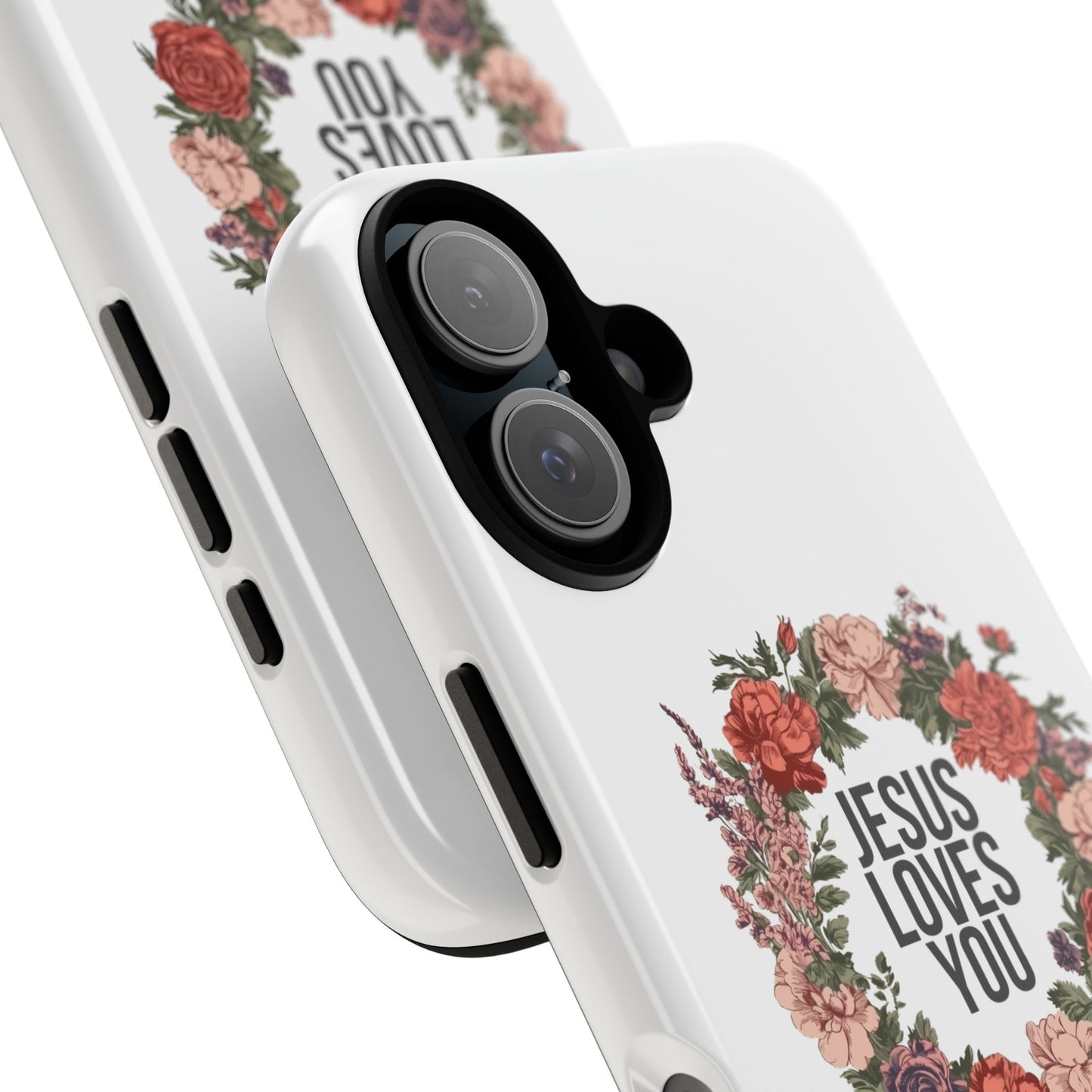 Jesus Loves You (Floral Wreath) Phone Case