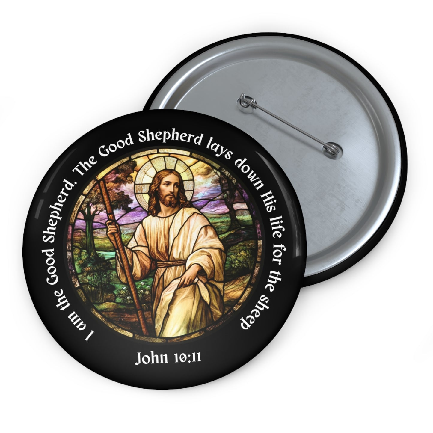 Good Shepherd Pin Button