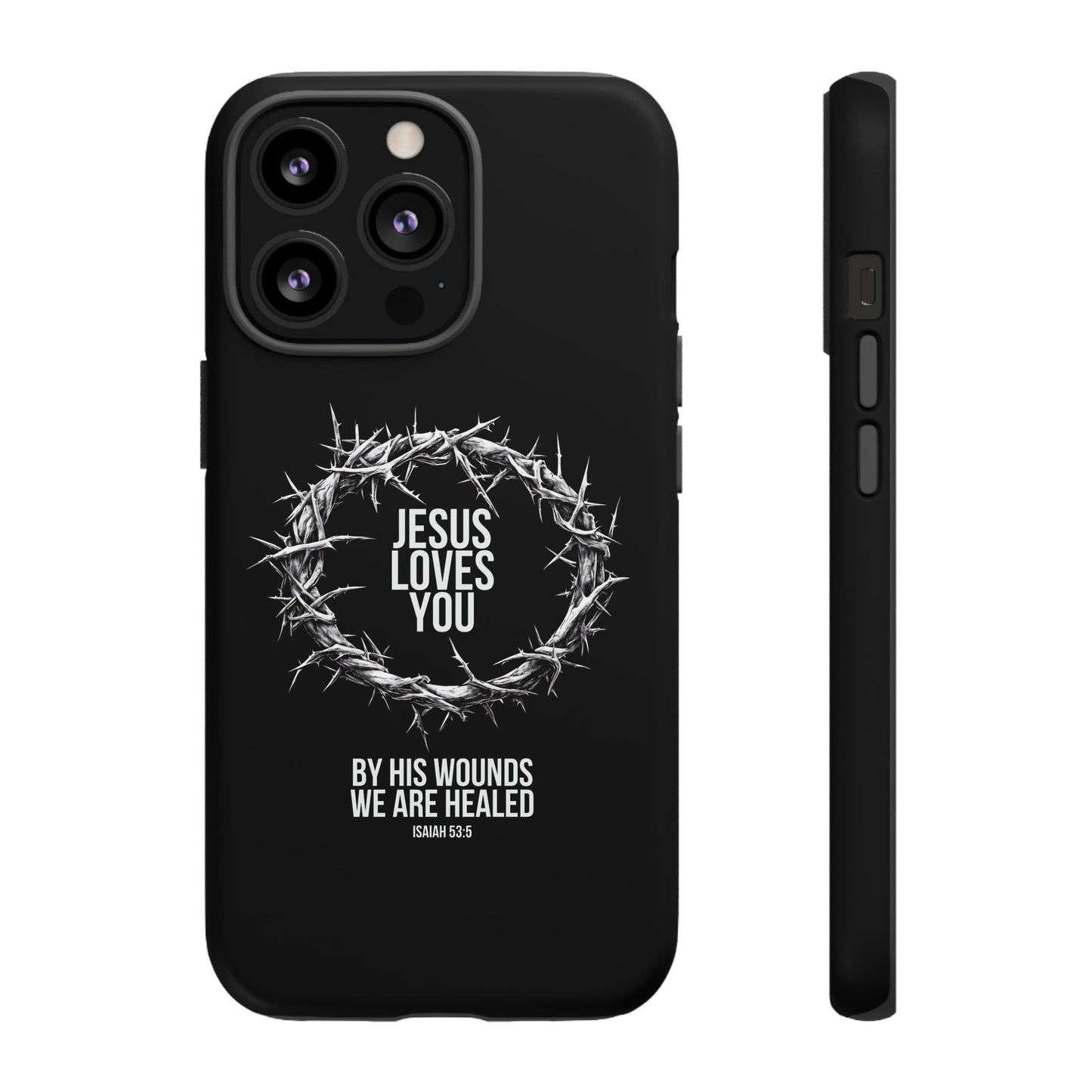 Jesus Loves You (Crown Of Thorns) Phone Case