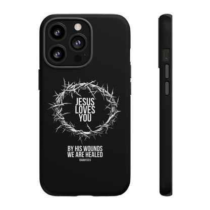 Jesus Loves You (Crown Of Thorns) Phone Case
