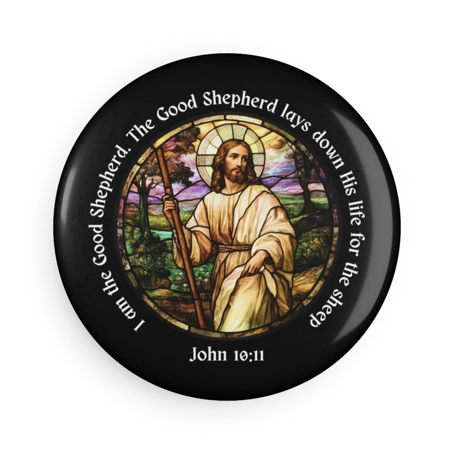 Good Shepherd Button Magnet