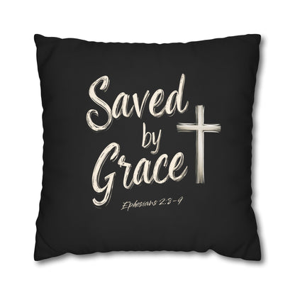 Saved by Grace Square Pillowcase