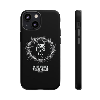 Jesus Loves You (Crown Of Thorns) Phone Case