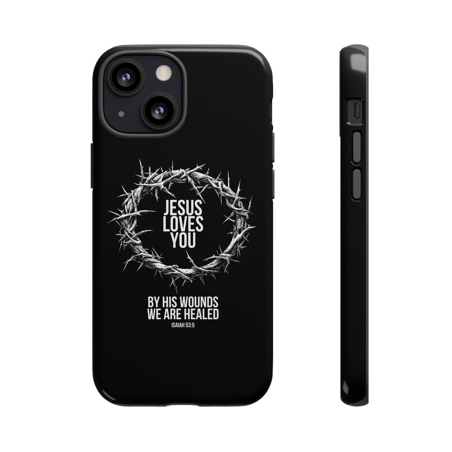Jesus Loves You (Crown Of Thorns) Phone Case