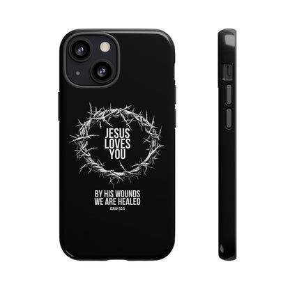 Jesus Loves You (Crown Of Thorns) Phone Case