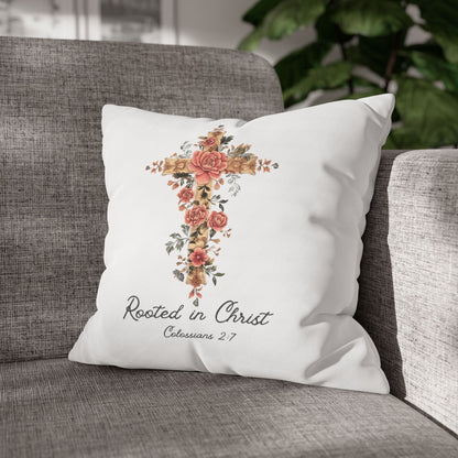 Rooted In Christ Square Pillowcase