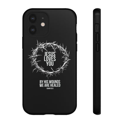 Jesus Loves You (Crown Of Thorns) Phone Case