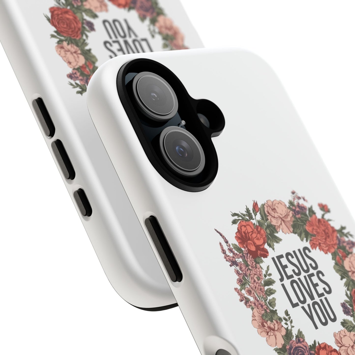 Jesus Loves You (Floral Wreath) Phone Case