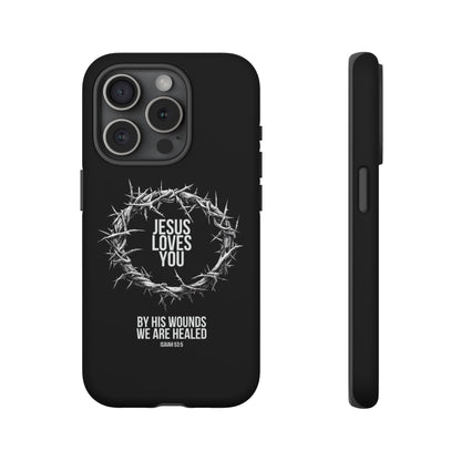 Jesus Loves You (Crown Of Thorns) Phone Case