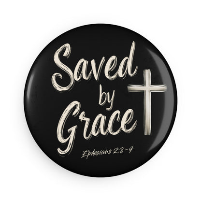 Saved by Grace Button Magnet