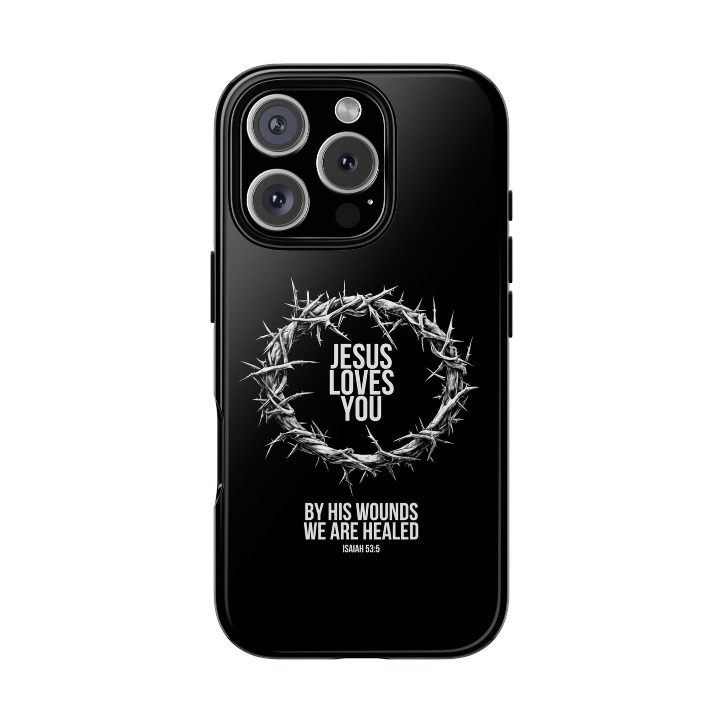 Jesus Loves You (Crown Of Thorns) Phone Case