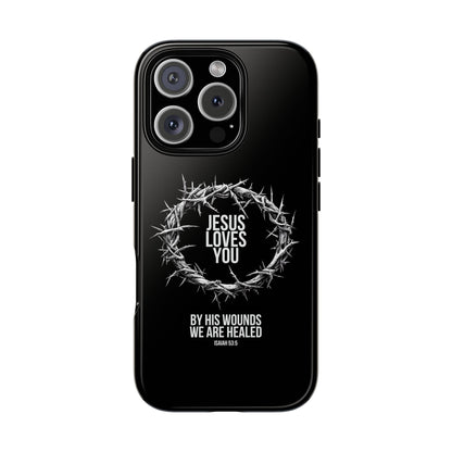 Jesus Loves You (Crown Of Thorns) Phone Case