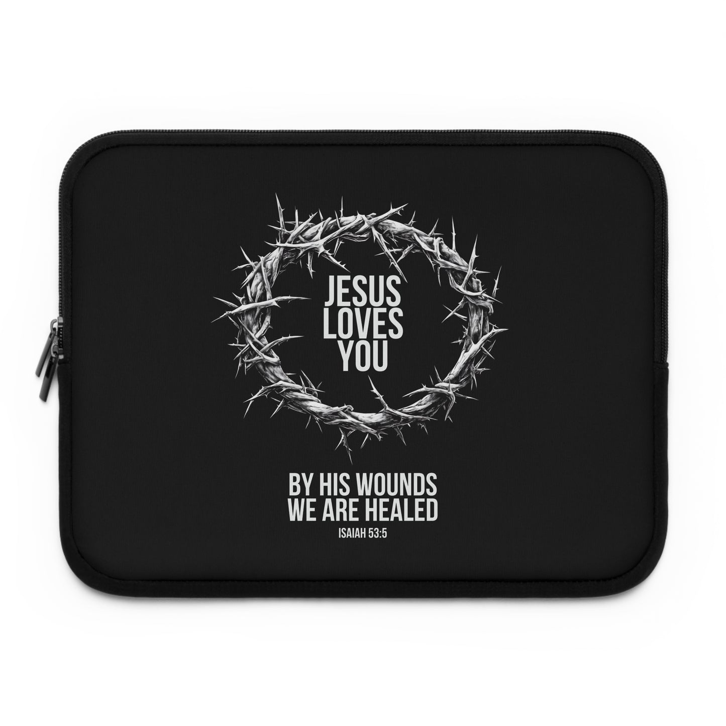 Jesus Loves You (Crown Of Thorns) Laptop Sleeve