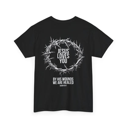Jesus Loves You (Crown Of Thorns) Heavy Tee