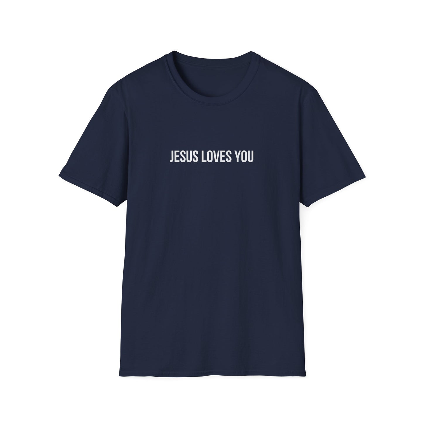 Jesus Loves You (Floral Wreath) Softstyle Tee