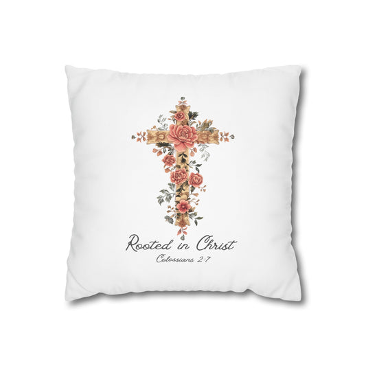 Rooted In Christ Square Pillowcase
