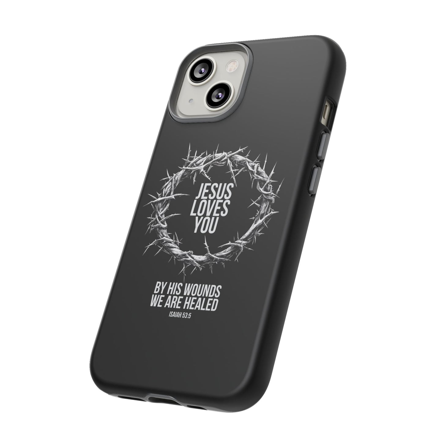 Jesus Loves You (Crown Of Thorns) Phone Case