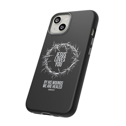 Jesus Loves You (Crown Of Thorns) Phone Case