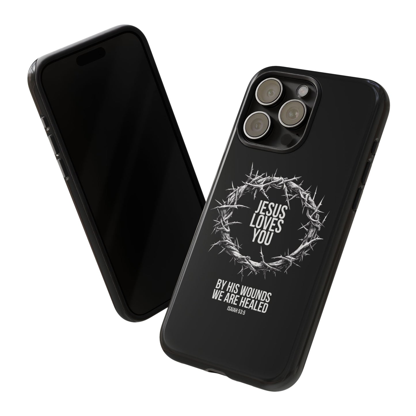 Jesus Loves You (Crown Of Thorns) Phone Case