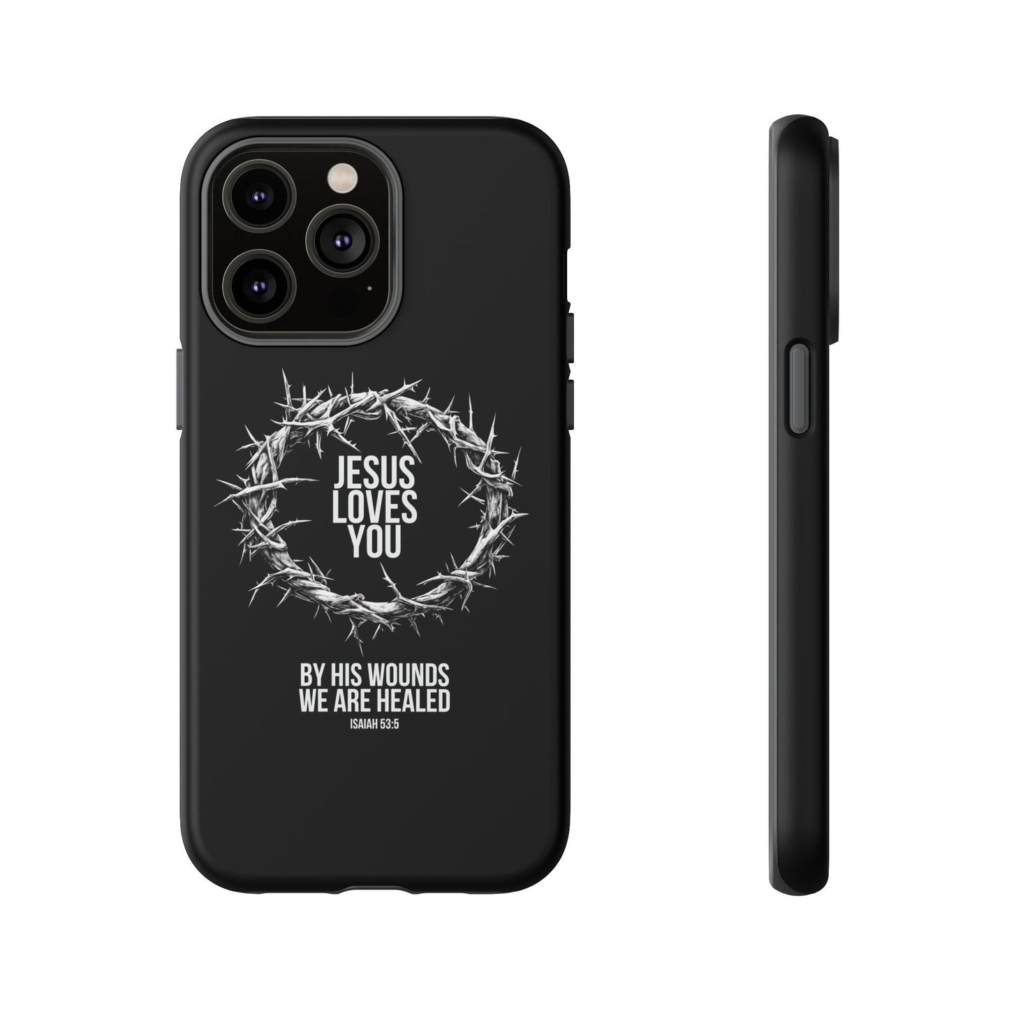 Jesus Loves You (Crown Of Thorns) Phone Case