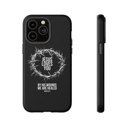 Jesus Loves You (Crown Of Thorns) Phone Case