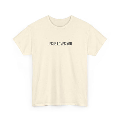 Jesus Loves You (Floral Wreath) Heavy Tee