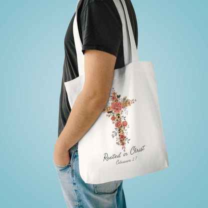 Rooted In Christ Tote Bag