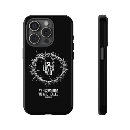 Jesus Loves You (Crown Of Thorns) Phone Case