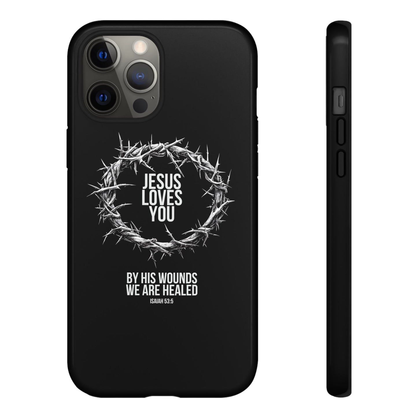Jesus Loves You (Crown Of Thorns) Phone Case