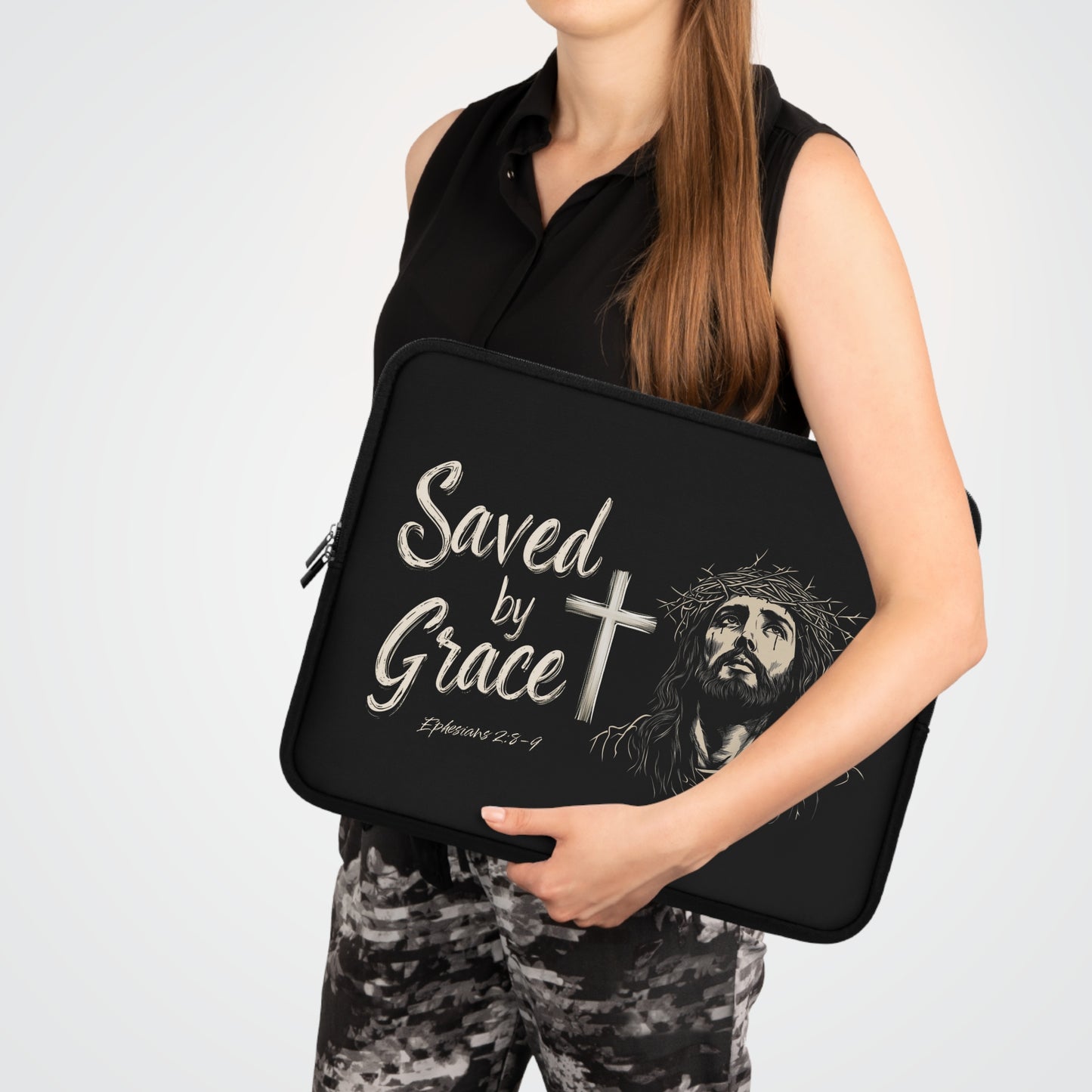 Saved by Grace Laptop Sleeve