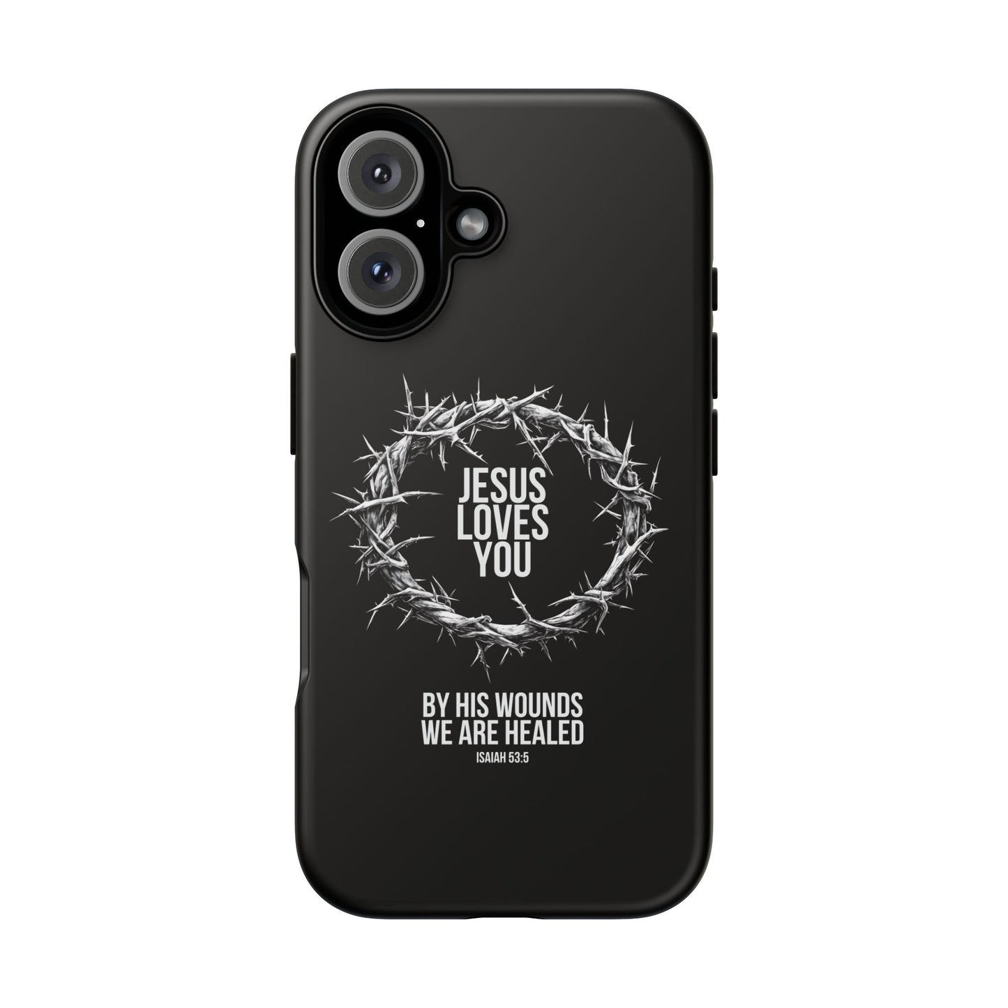 Jesus Loves You (Crown Of Thorns) Phone Case