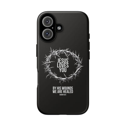 Jesus Loves You (Crown Of Thorns) Phone Case