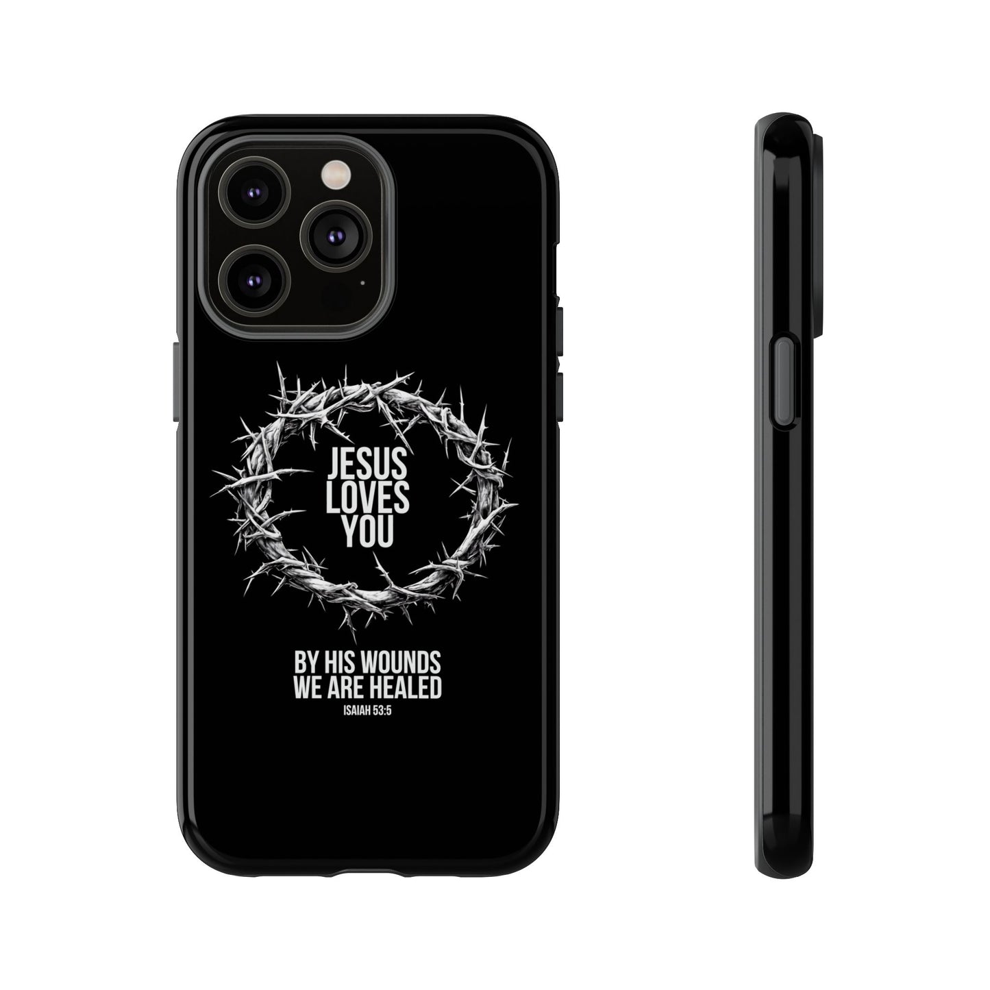Jesus Loves You (Crown Of Thorns) Phone Case