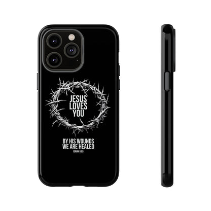 Jesus Loves You (Crown Of Thorns) Phone Case