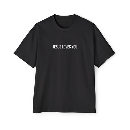 Jesus Loves You (Floral Wreath) Oversized Tee