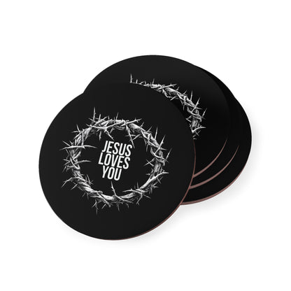 Jesus Loves You (Crown Of Thorns) Coaster