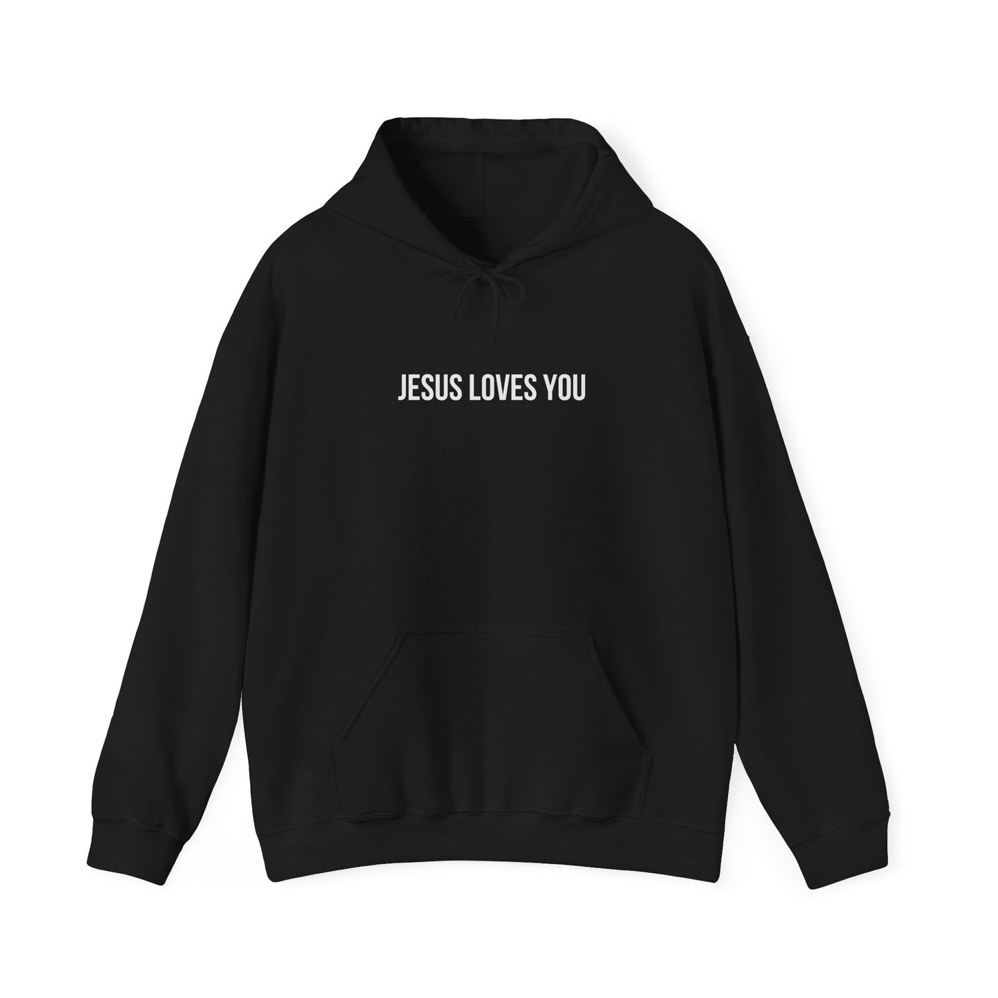 Jesus Loves You (Floral Wreath) Heavy Hoodie