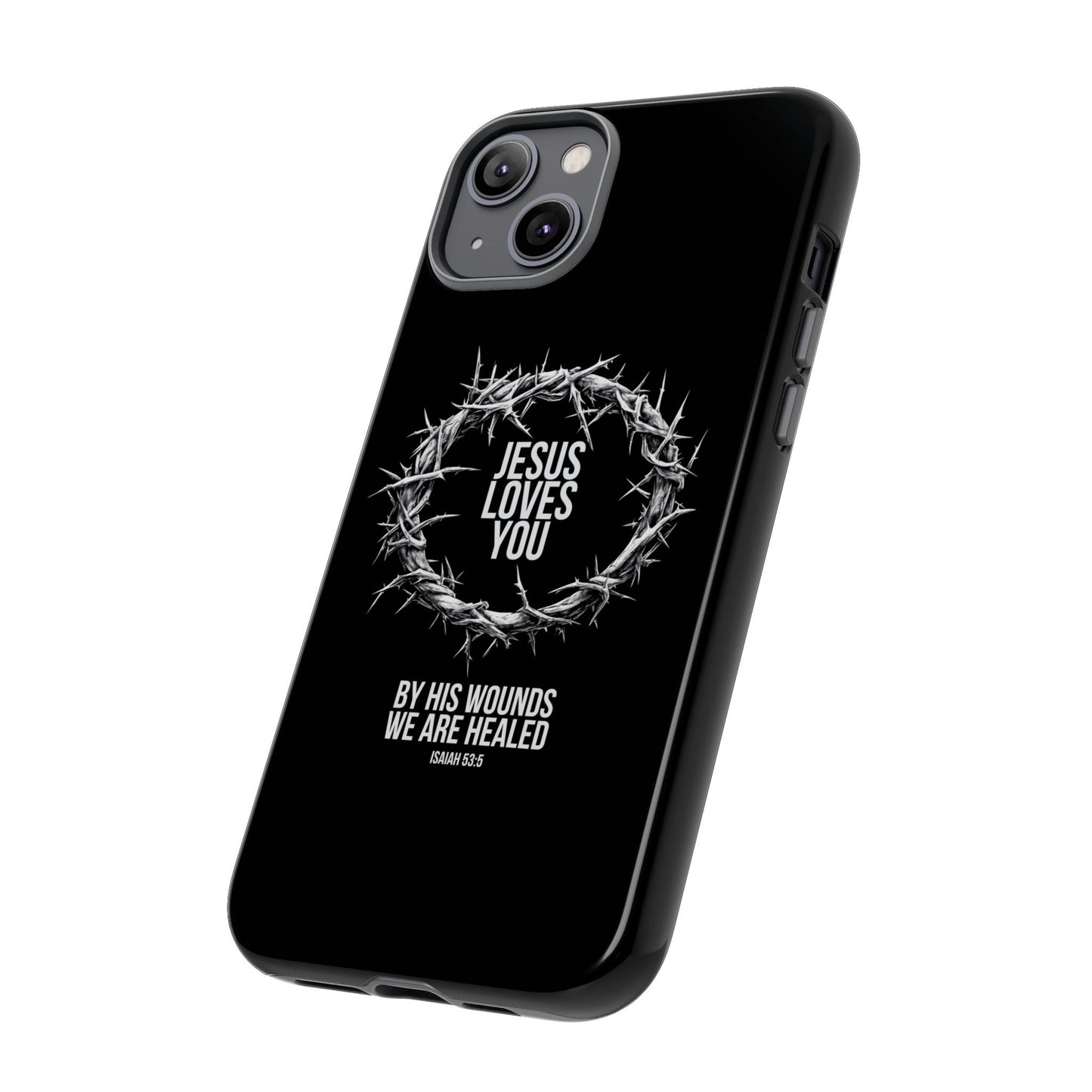 Jesus Loves You (Crown Of Thorns) Phone Case